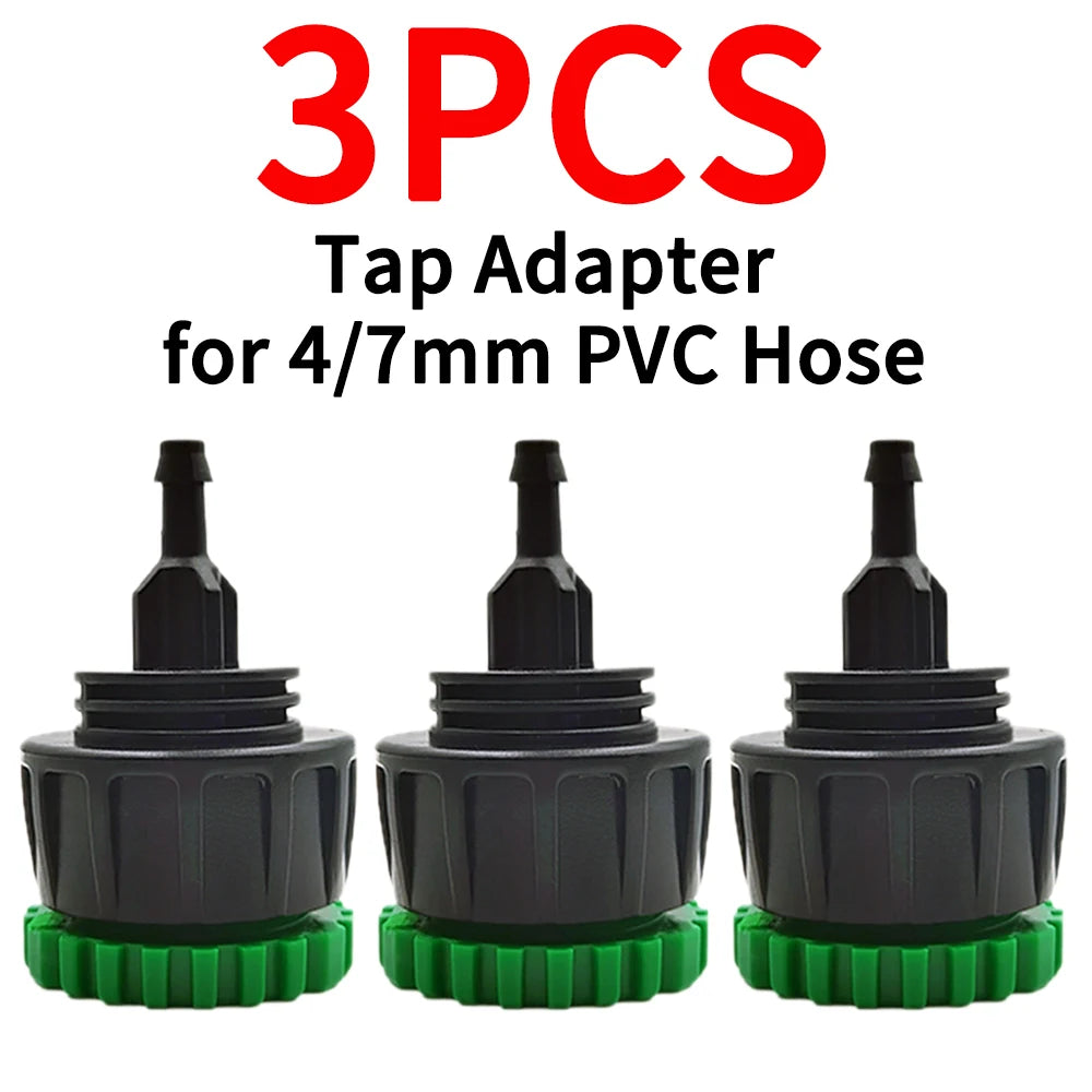 Oasis 3X Garden Tap Adapter Splitter - Drip Irrigation Hose Connectors KSL01-261-3PCS