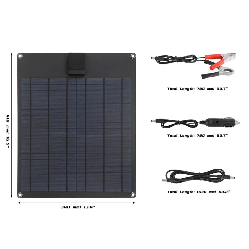 Luxuglow Portable Solar Panel &ndash; Dual USB Ports For Phones