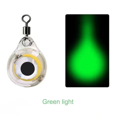 10Pcs Fishing Lure Light Eye Shape Night Battery Powered
