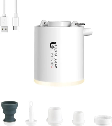 FLEXTAILGEAR TINY PUMP X &ndash; Effortless Inflation and Deflation White