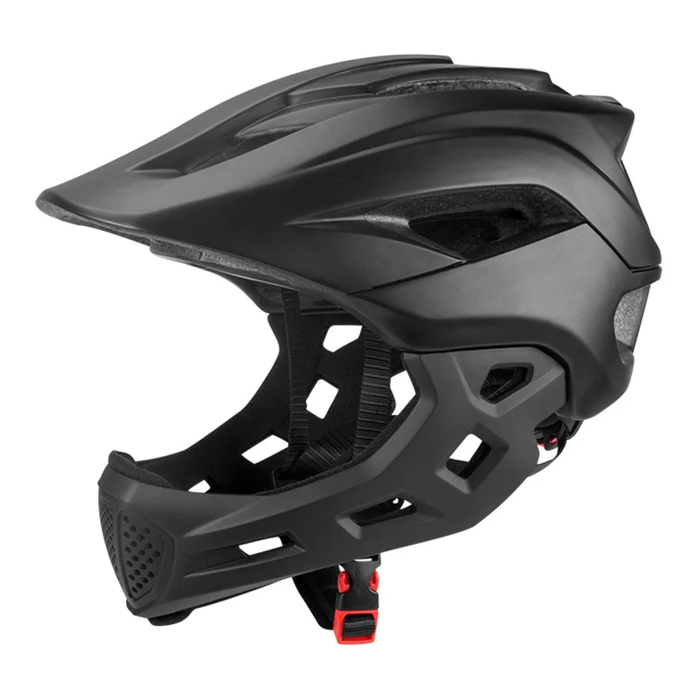 2 In 1 Kids Full Face Helmet BMX &ndash; Detachable Chin Guard black