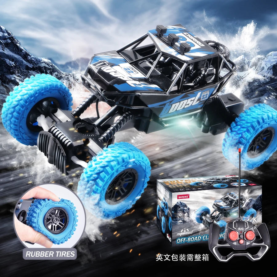 Vibrant Remote Control Off-Road Car with Flashing Lights