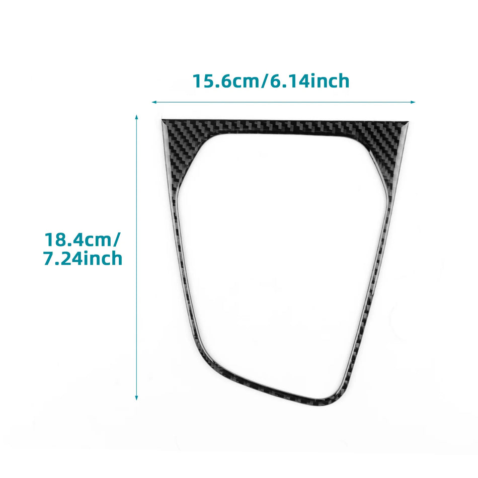 Cubierta de marco de palanca de cambios de fibra de carbono para Renault Clio 2020-2025