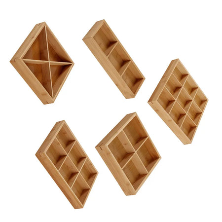 Divided Wooden Tray - Multi Compartment Design For Serving