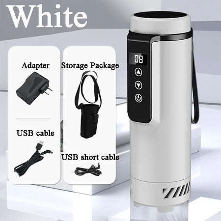 Portable Auxin Insulin Refrigerated Cup Box - Touch Screen White