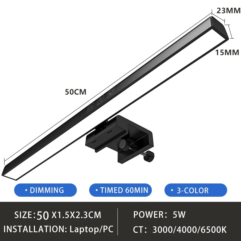 Led Computer Monitor Light Bar &ndash; USB RGB Dimming Lamp black A 50CM / CHINA