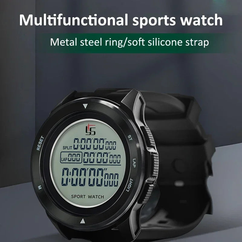 Digital Stopwatch 0.001s Accuracy, 100-Group Memory, Waterproof