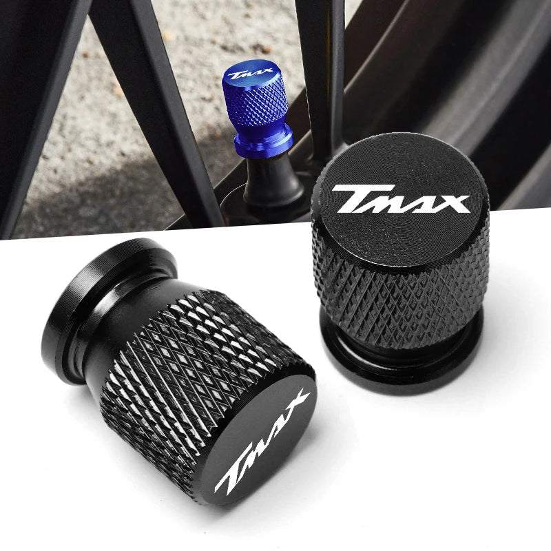 Yamaha TMAX CNC Aluminium Tire Valve Caps (2008-2023)