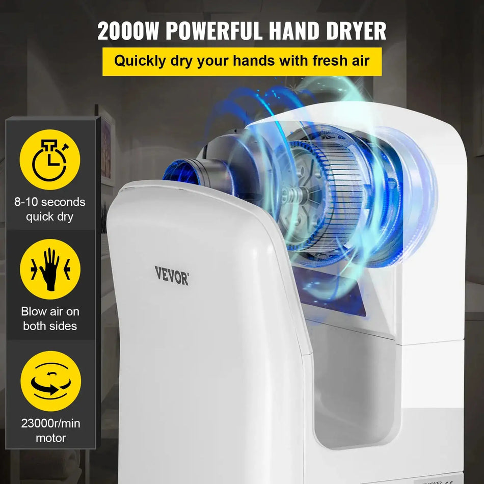 Automatic High Speed Hand Dryer Jet Washroom