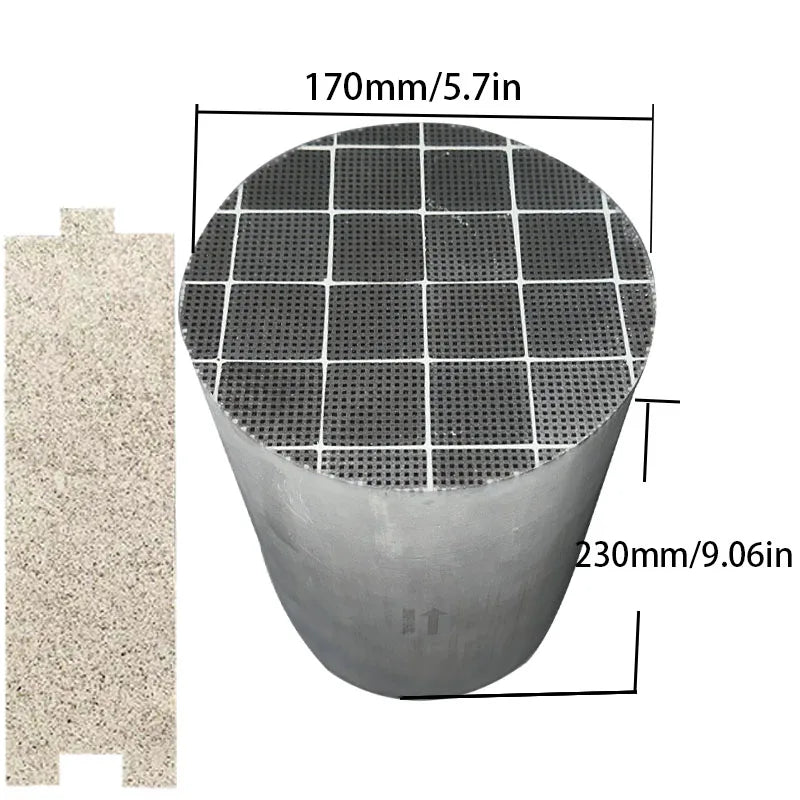 Фильтр DPF из силиконкарбида 170x230mm для дизельных двигателей