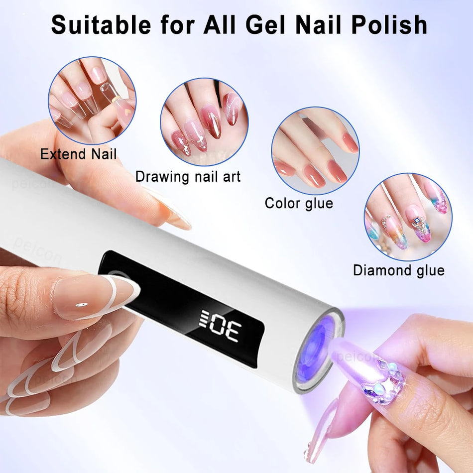 Mini UV LED Nagellampe tragbar faltbar für Maniküre
