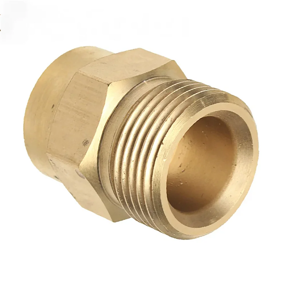 Adaptateur en laiton M22 à 1/4 pour lance à mousse, coupleur pour pot haute pression