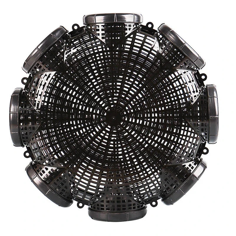 Durable Black Fish Net Cage for Eel and Loach Fishing - Plastic Trap Pot