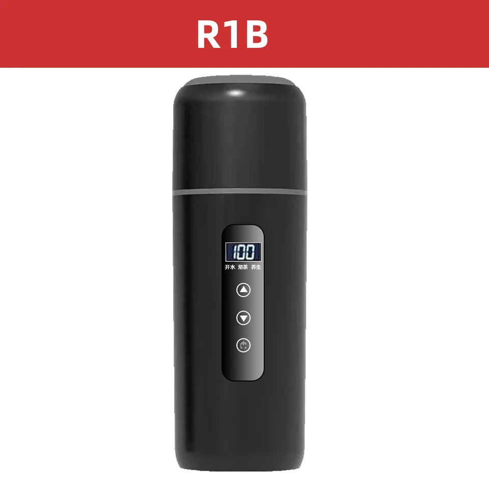 ACCEO 12V 500Ml Heating Cup - Variable Temp Display R1B Black Cup