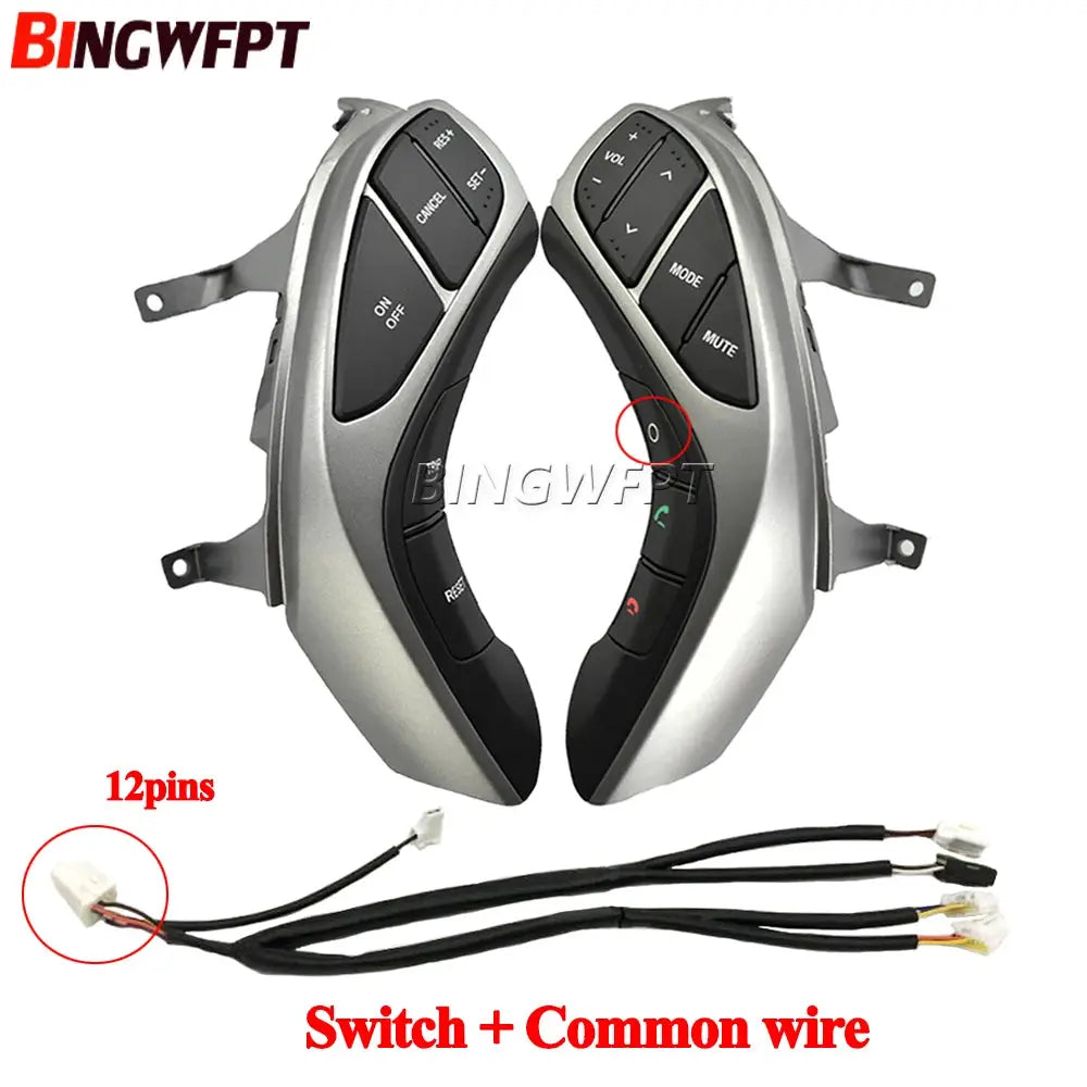Auto Steering Wheel Button For Hyundai Elantra 2012 2013 2014 2015 Year I30 Audio Phone Bluetooth Cruise Control Car Switches by InterCyprus Trading Ltd