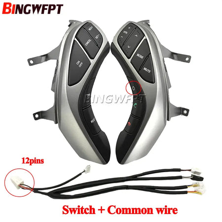 Auto Steering Wheel Button For Hyundai Elantra 2012 2013 2014 2015 Year I30 Audio Phone Bluetooth Cruise Control Car Switches by InterCyprus Trading Ltd