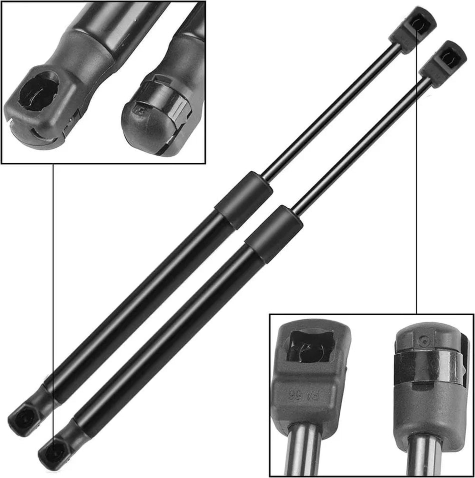 Galinių durų dujų spyruoklės Seat Leon MK2 hečbekui 2005-2012 340N 500mm dviejų dalių pora