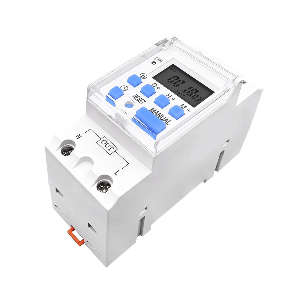 TOMZN AC 220V 230V 12V 24V 48V 16A New Type Din Rail Single Phase Weekly 7 Days Programmable Digital TIME SWITCH Relay Timer by InterCyprus Trading Ltd