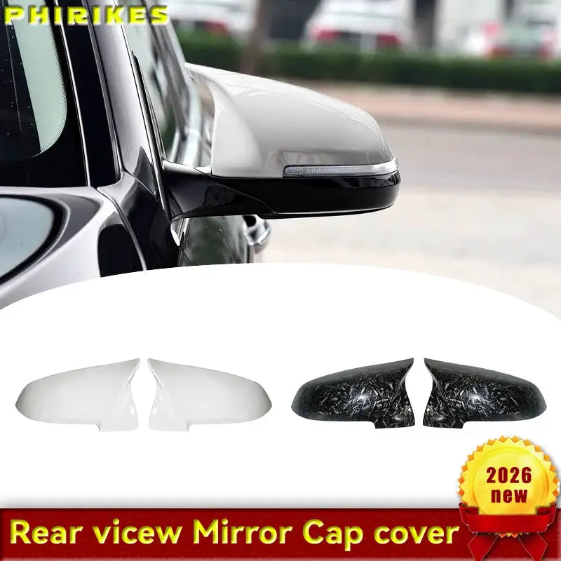 For BMW 5 6 7 Series Rear View Side Mirror Cover F10 F11 F18 F07 F12 F13 F06 F01 F02 LCI White Look Car Accessories by InterCyprus Trading Ltd