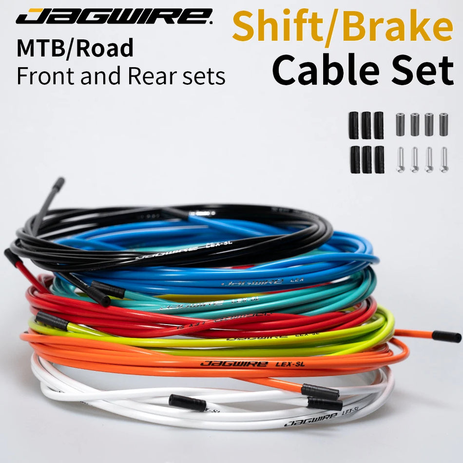 JAGWIRE MTB Road Bike Cable Set &ndash; Durable Brake and Shift Performance