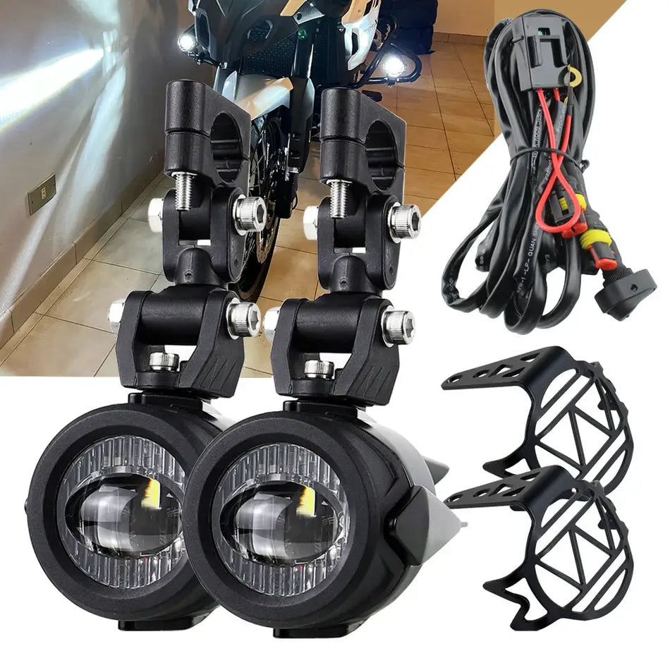 Motorcycle fog light Upgrade Auxiliary Lights Brighter Lamp 24W 6000K for BMW R1200GS F800GS F700GS F650 K1600 Universal Lights by InterCyprus Trading Ltd
