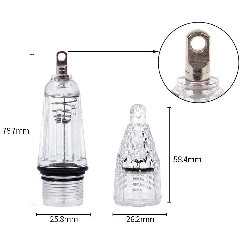 Battery-Free LED Fish Lure Light for Sea and Freshwater Fishing
