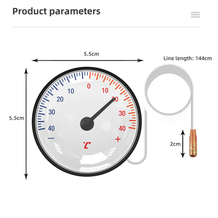 Oven Thermometer TMP002 Capillary 1.4m &ndash; Broad Range