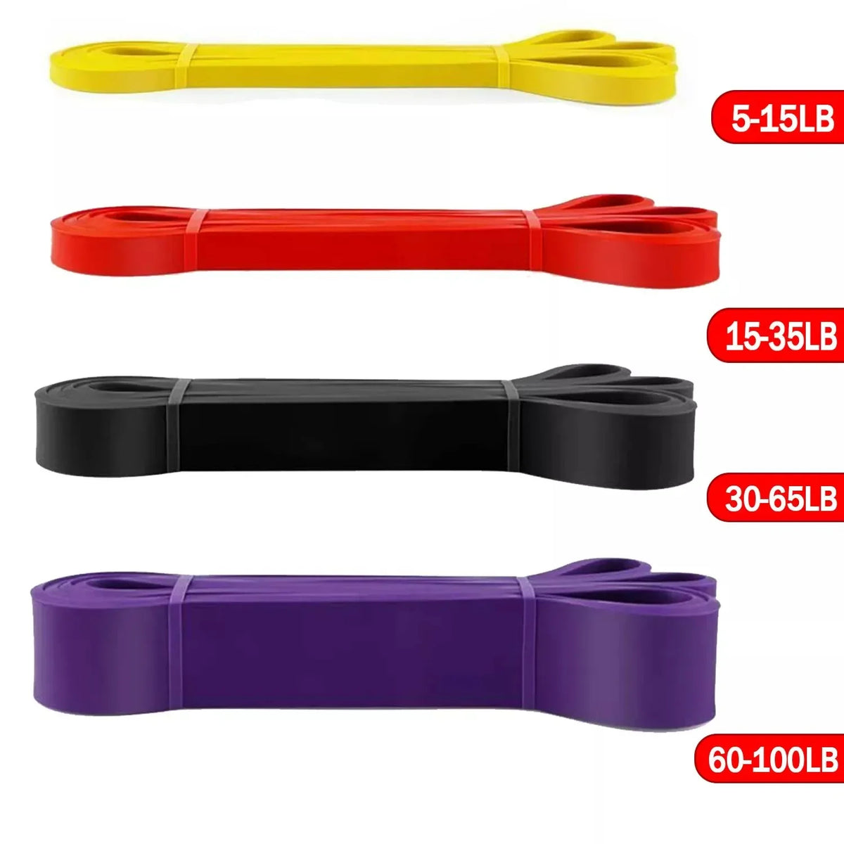 5-120lbs Fitness Resistance Bands for Boxing, Agility Training, Yoga, Pilates, Home Gym set12