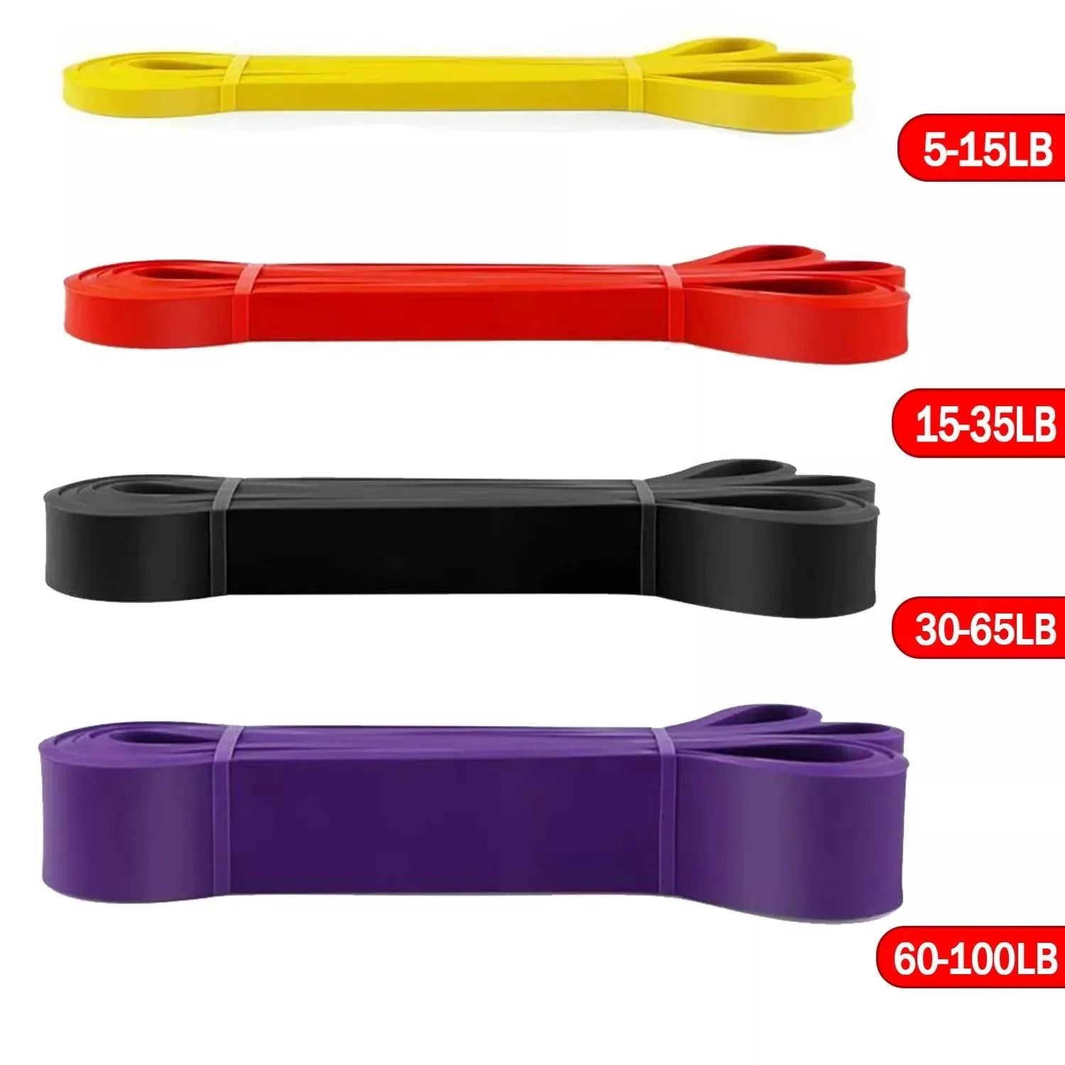 5-120lbs Fitness Resistance Bands for Boxing, Agility Training, Yoga, Pilates, Home Gym set12