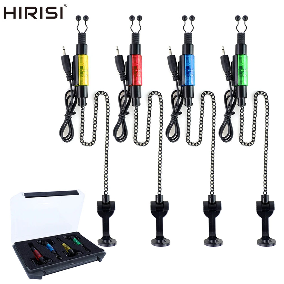 Hirisi Ensemble de Swingers à Carpe LED Dans Boîte 4 Alarmes de Couleur