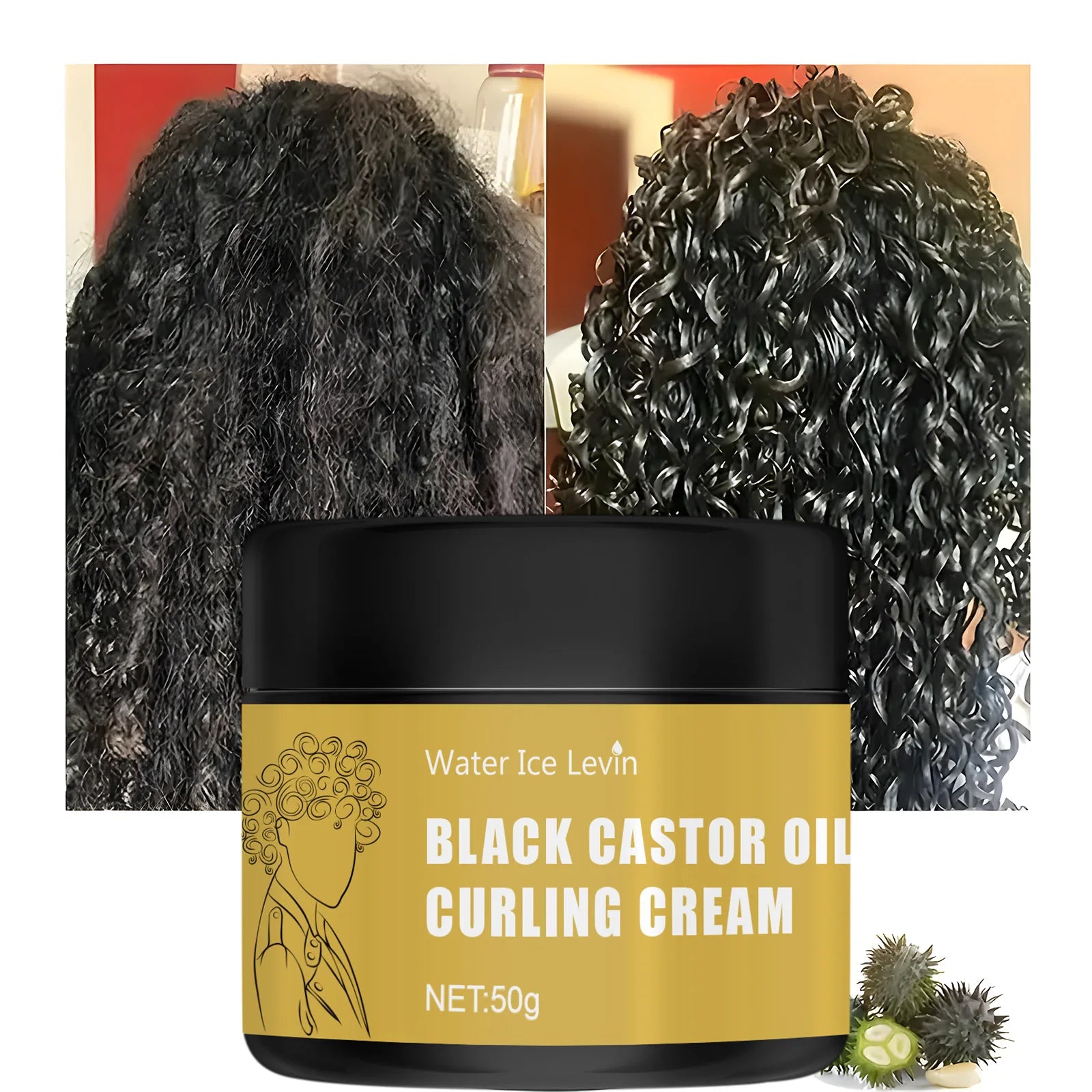 Water Ice Levin Black Castor Oil &ndash; Healthy Moisturizes And Defines Curls