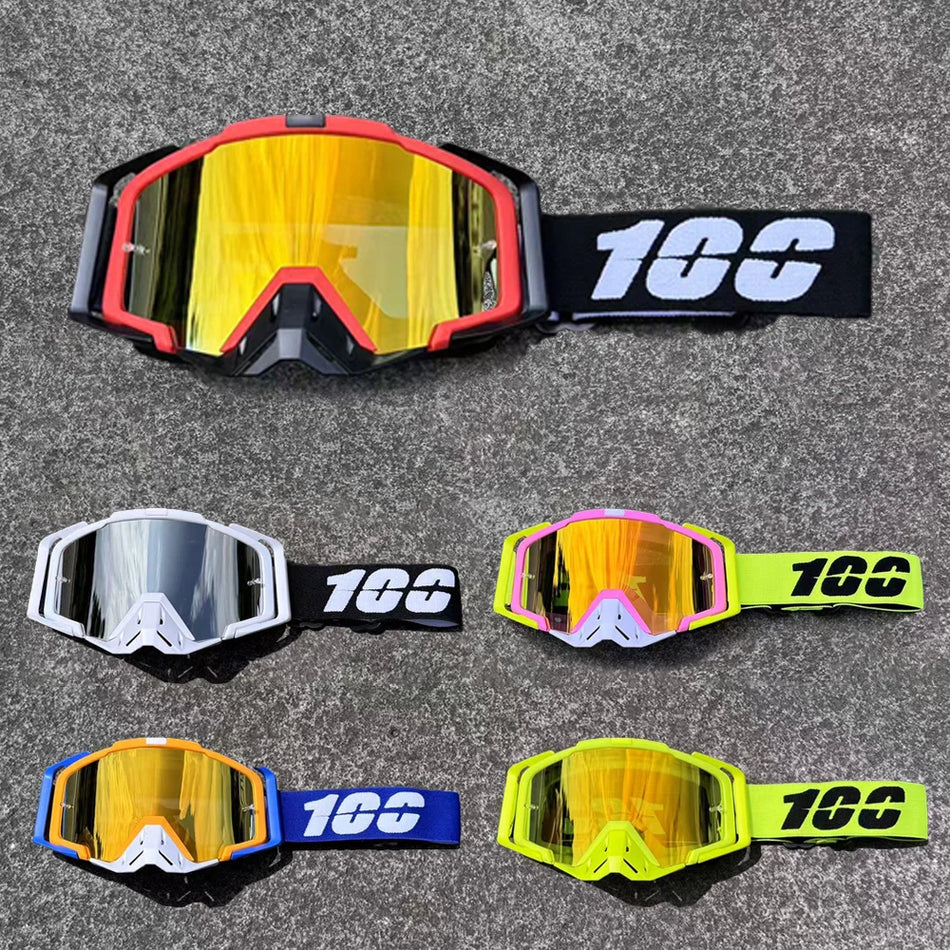 Moottoripyörälasit Hiekkaa Estävät Pölyltä Suojatut Maasto Lasit