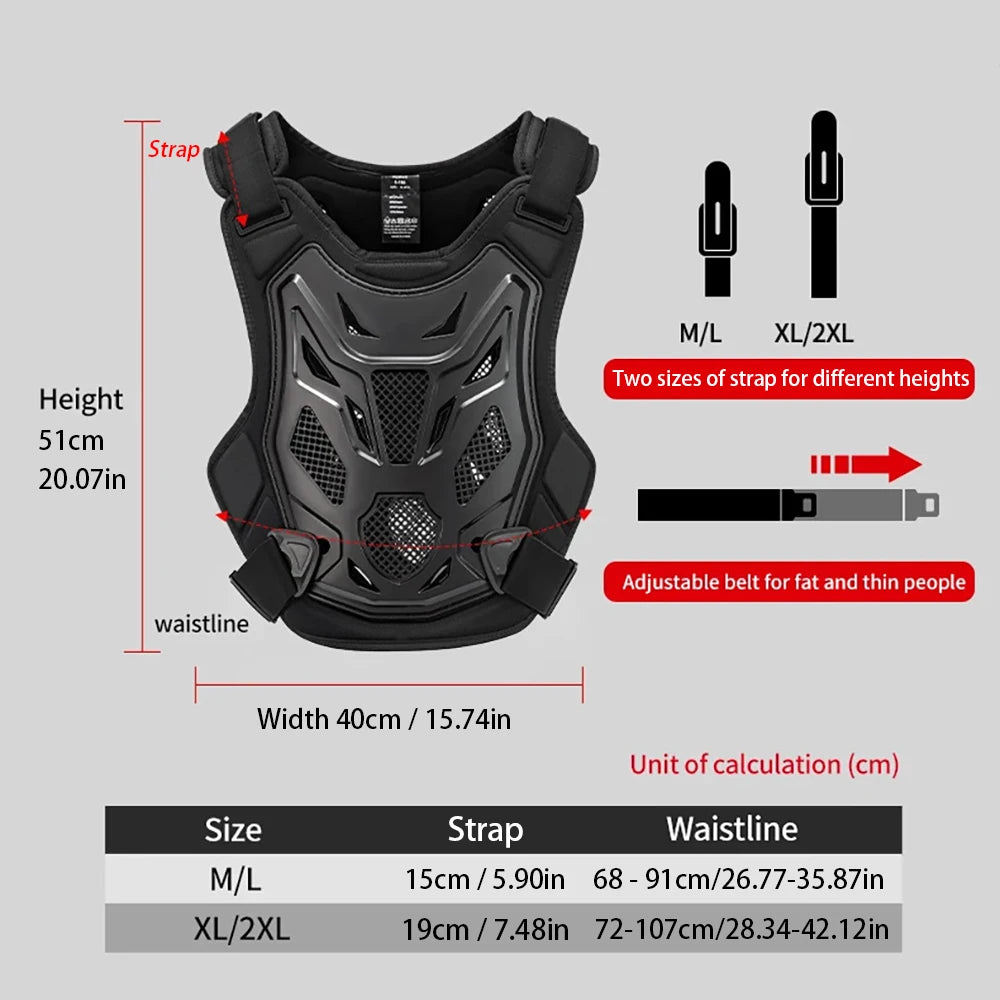 VEMAR All-Season Motocross Armor Vest for Men and Women