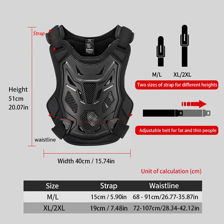 VEMAR All-Season Motocross Armor Vest for Men and Women