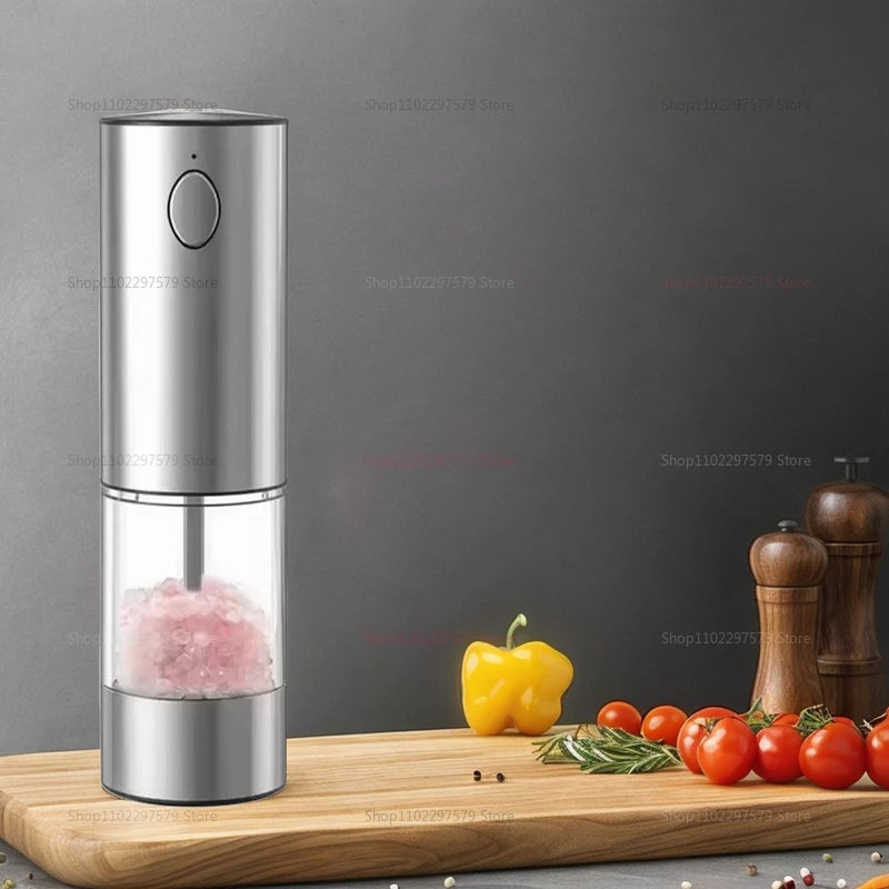 Electric Salt and Pepper Kit &ndash; USB Rechargeable Grinder