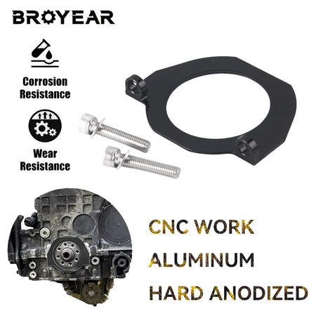 Aluminum Crank Seal Guard For BMW N52 N54 N55 S55 135i 335i 535i X1 X3 X5 by InterCyprus Trading Ltd