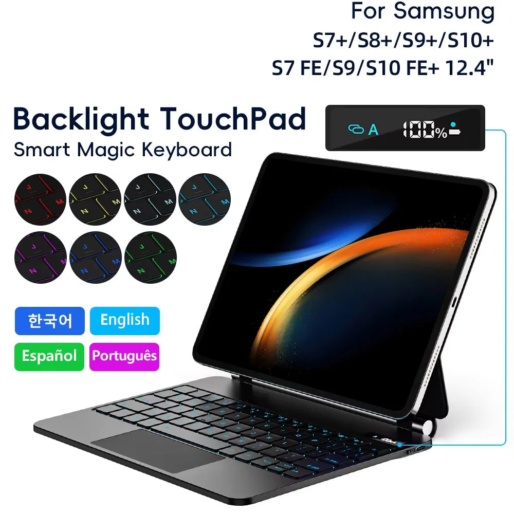 Magic Keyboard Case Galaxy Tab S9 Plus &ndash; Backlit Trackpad