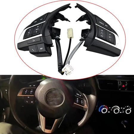 Multifunction Steering Wheel Button Audio Bluetooth Cruise Control Switch For Mazda CX-5 CX5 KE 12-15 For Mazda 3 Axela 14-16 by InterCyprus Trading Ltd