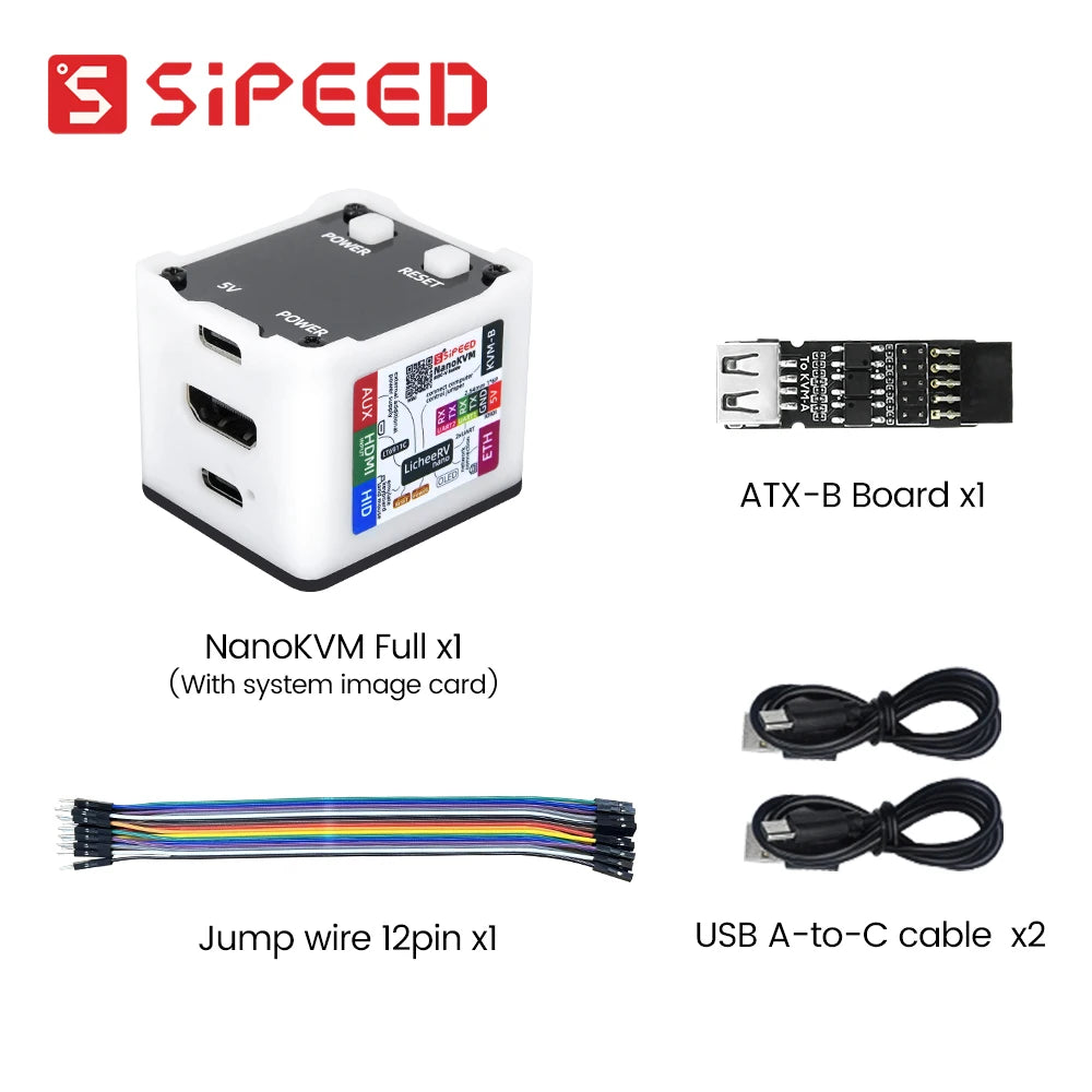 Sipeed NanoKVM PiKVM Mini: Remote Control for Raspberry Pi KVM Full White