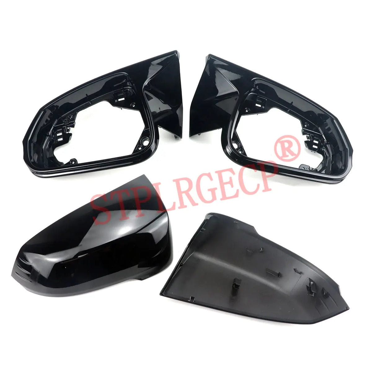 4pcs for BMW X1 IX1 U11 U12 X2 IX2 U10 Glossy Black Mirror Shell Rear View Mirror Cover Replacement Style Side Wing Mirror Caps by InterCyprus Trading Ltd