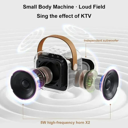 Portable Wireless Karaoke Speaker &ndash; RGB LED Lights Included