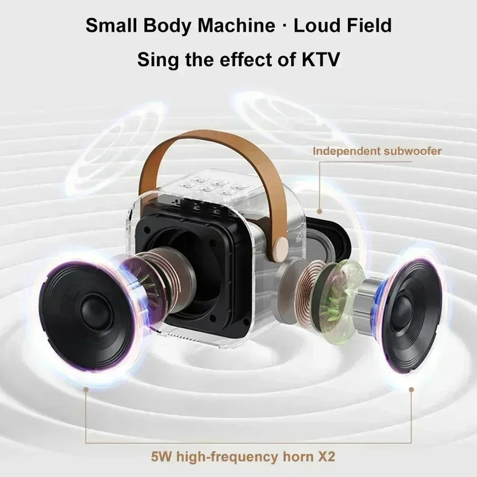 Portable Wireless Karaoke Speaker &ndash; RGB LED Lights Included