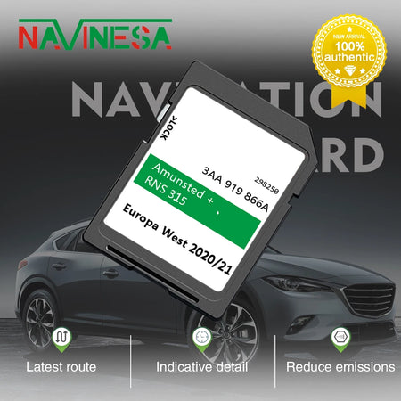 SD Card Maps Europe UK 8GB RNS315 Amunsted+ &ndash; Updated Maps for Skdoa-RNS315-V12