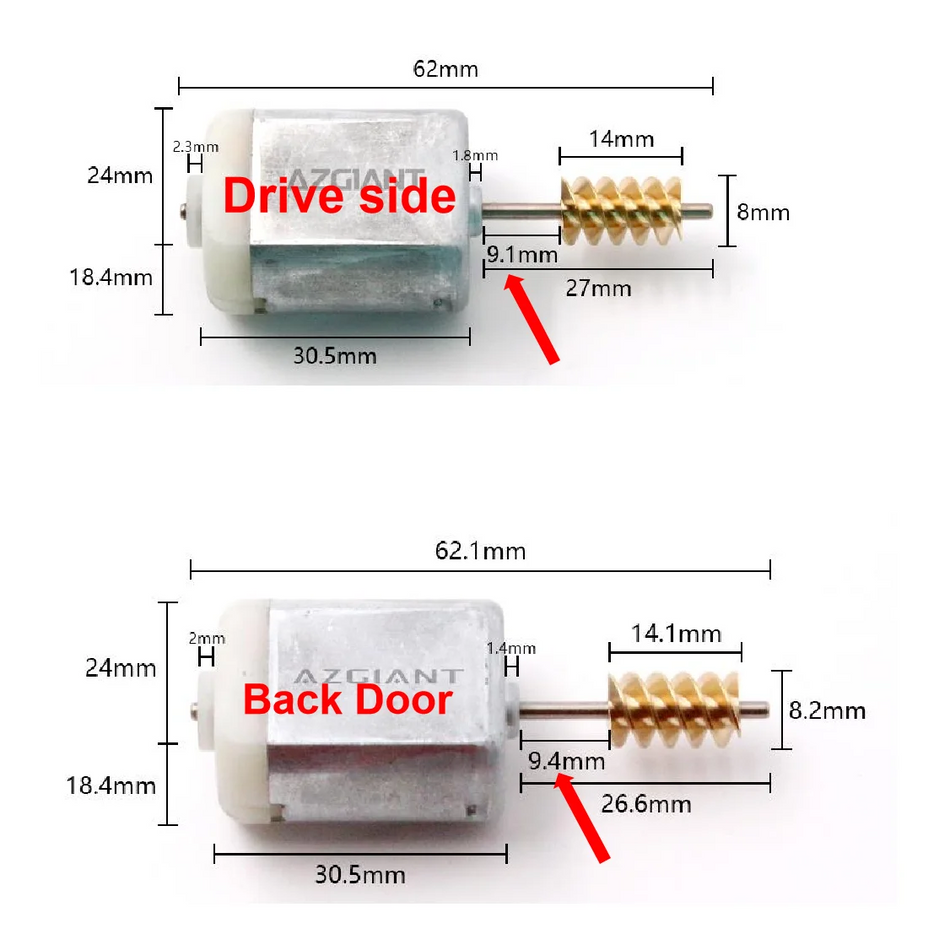 Silnik zamka drzwi dla Mercedes V-Class Vito W447 12V DC Siłownik drzwi przednich i tylnych
