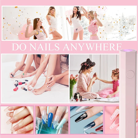 YIKOOLIN Mini 3W UV LED Nail Lamp &ndash; Portable USB Dryer