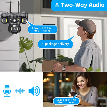 Cugo 15MP Tri-Lens WIFI IP Camera &ndash; Advanced Human Detection