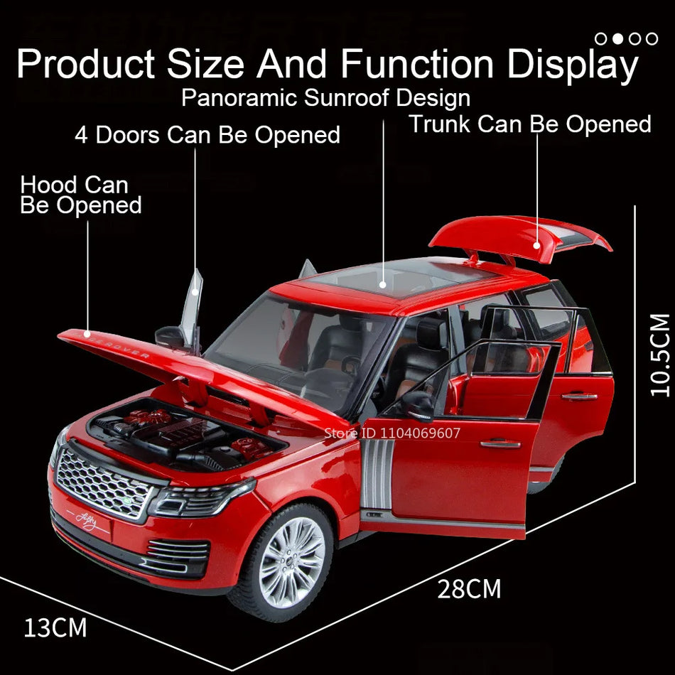 Jucărie model de mașină din metal turnat pentru Land Rover Range Rover LC300