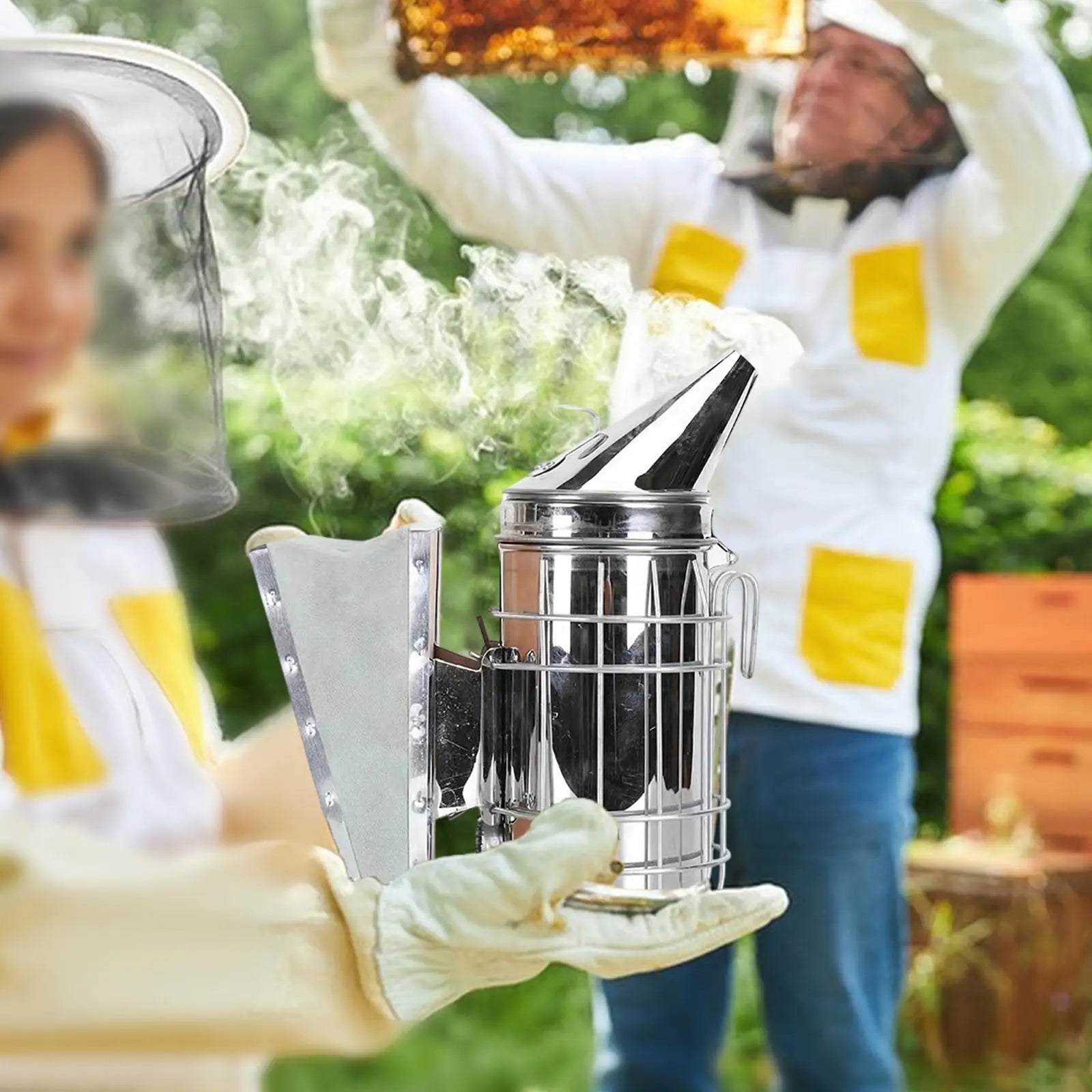 Bee Hive Smoker With Heat Shield &ndash; Sturdy Fogging Machine