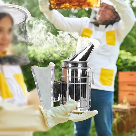 Bee Hive Smoker With Heat Shield &ndash; Sturdy Fogging Machine
