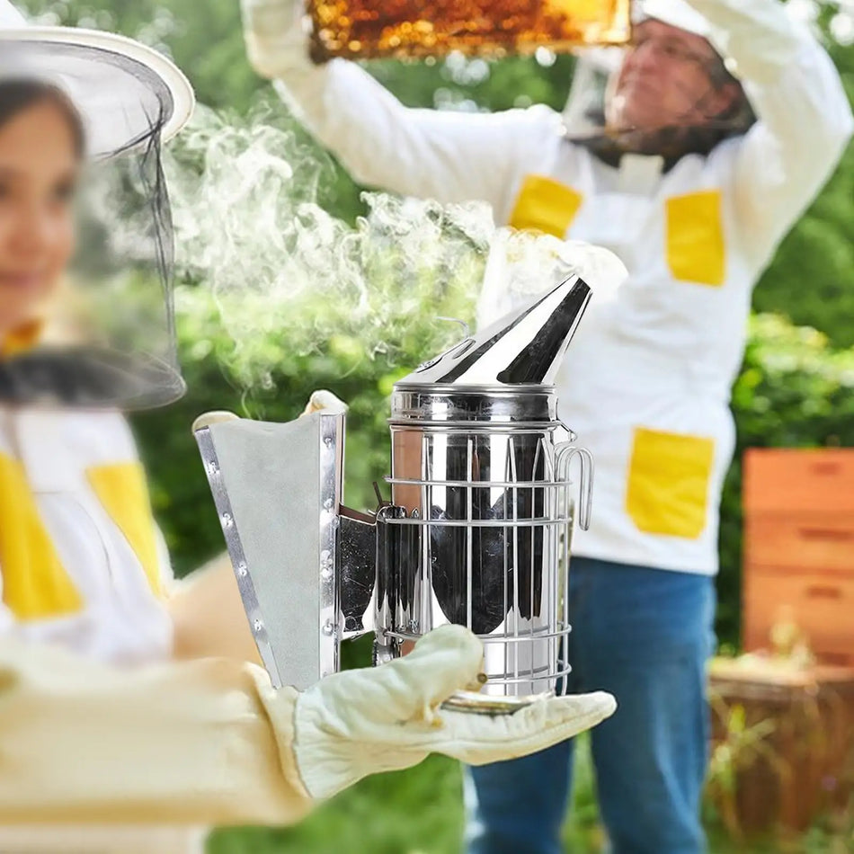 Bee Hive Smoker With Heat Shield &ndash; Sturdy Fogging Machine